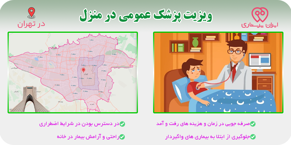 ویزیت پزشک عمومی در منزل تهران