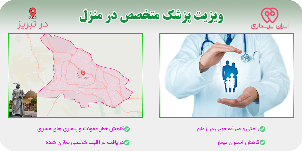 پزشک متخصص در منزل تبریز