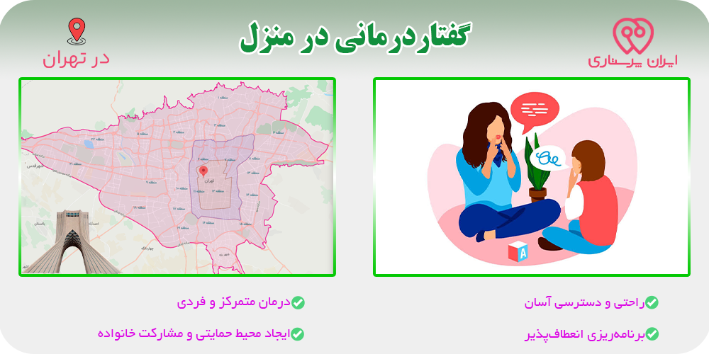 گفتار درمانی در منزل تهران