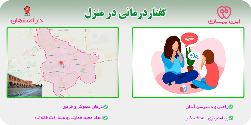 گفتار درمانی در منزل اصفهان