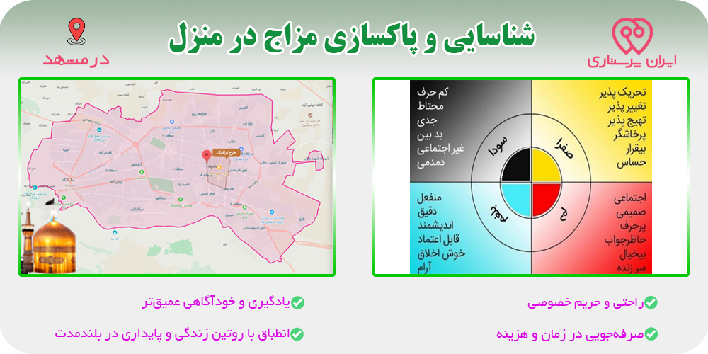 شناسایی و پاکسازی مزاج مشهد